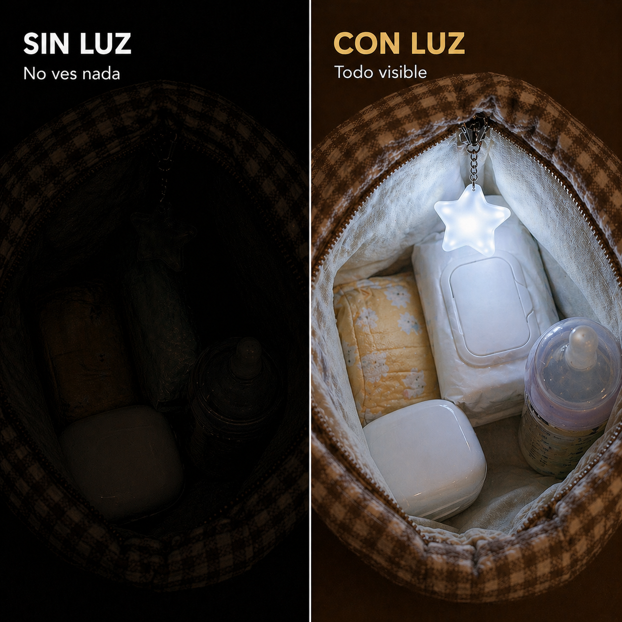 Llavero con luz para tu bolso