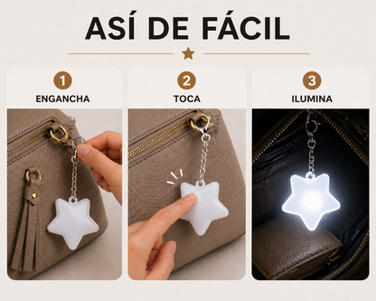 Llavero con luz para tu bolso